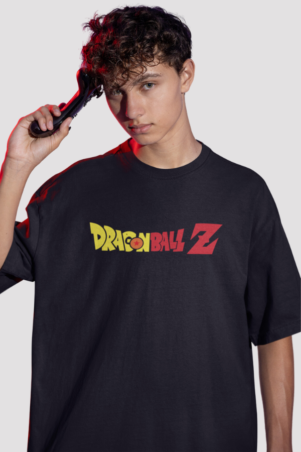 Dragon Ball Z Goku Design Oversized Unisex Black T-shirt, Dragon