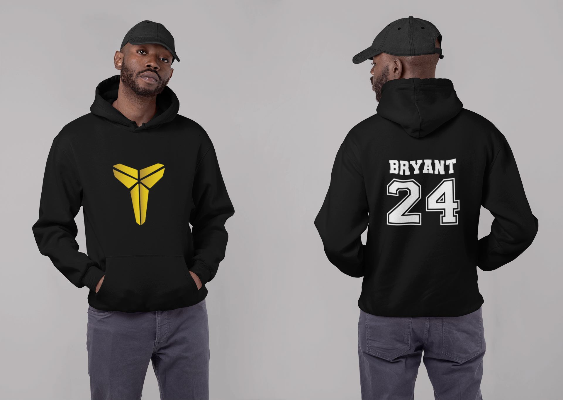 Kobe Bryant LA Lakers Unisex Black hoodie Black Mamba NBA hoodie in Je Merchkart