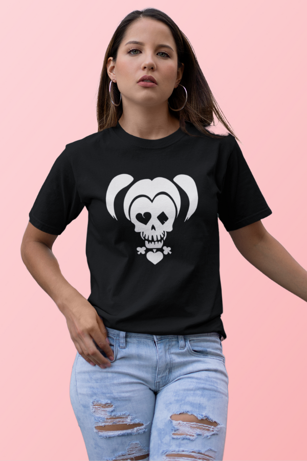 Harley Quinn Joker Skull design Unisex t-shirt, DC Comics