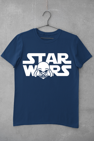 Star Wars Logo UNISEX T-shirt  Navy Colored - Movies Merchandise - Mandalorian